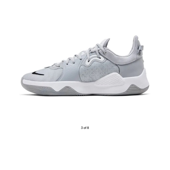 Nike PG 5 TB "Team Bank Wolf Grey" Men's Basketball Shoes - Sz 10 - NWOT - Picture 4 of 12